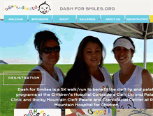 Tablet Screenshot of dashforsmiles.org